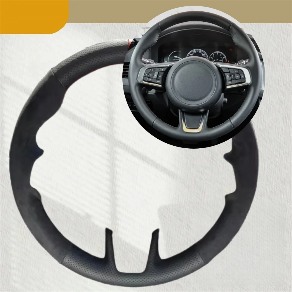 Car Steering Wheel Cover Anti Slip Breathable - Auto Lenkrad Abdeckung Für Jaguar XFL