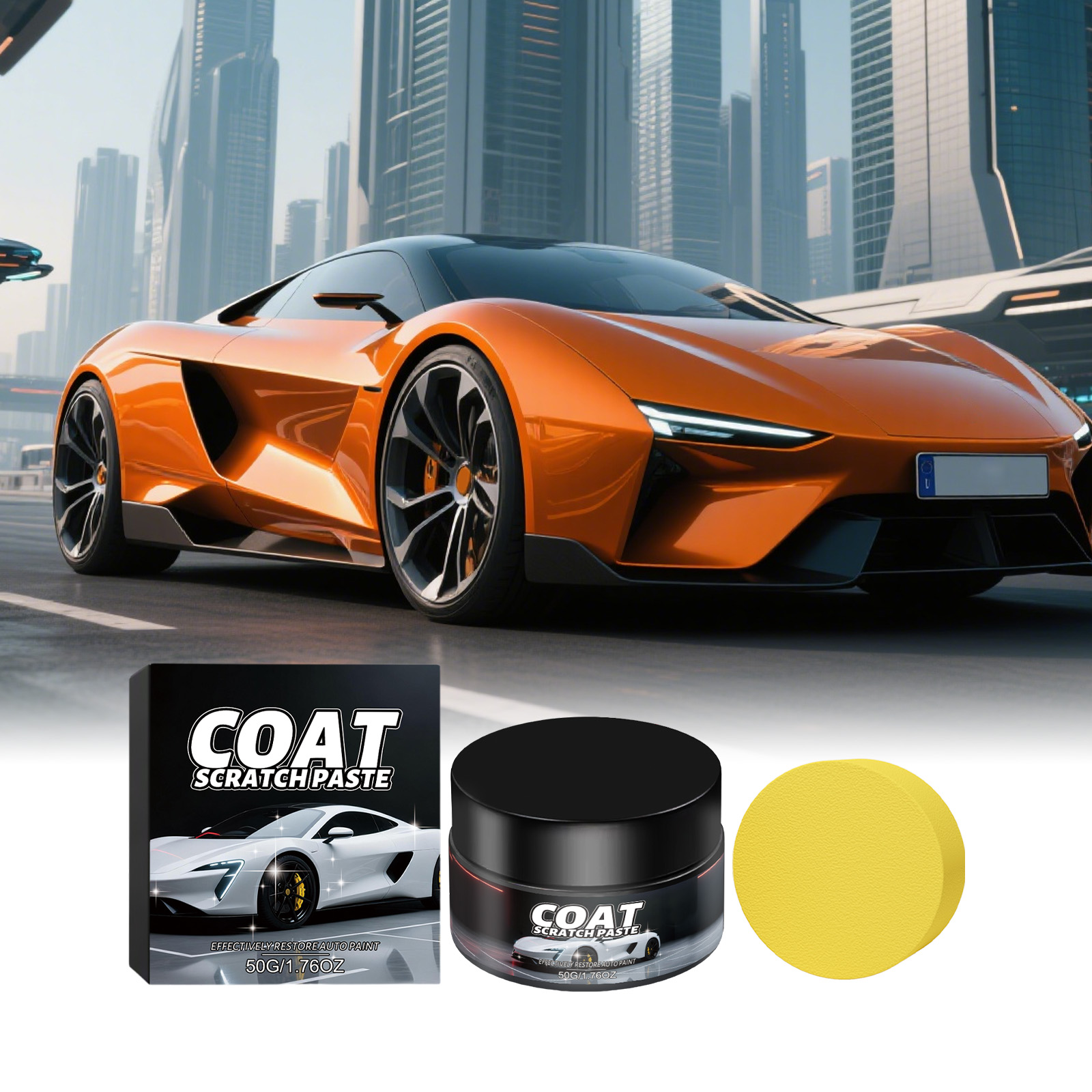 Car Scratch Repair Polishing Wax Paste - Autokratzer-Reparaturwachs 50g - Universeller Lackkratzer- und