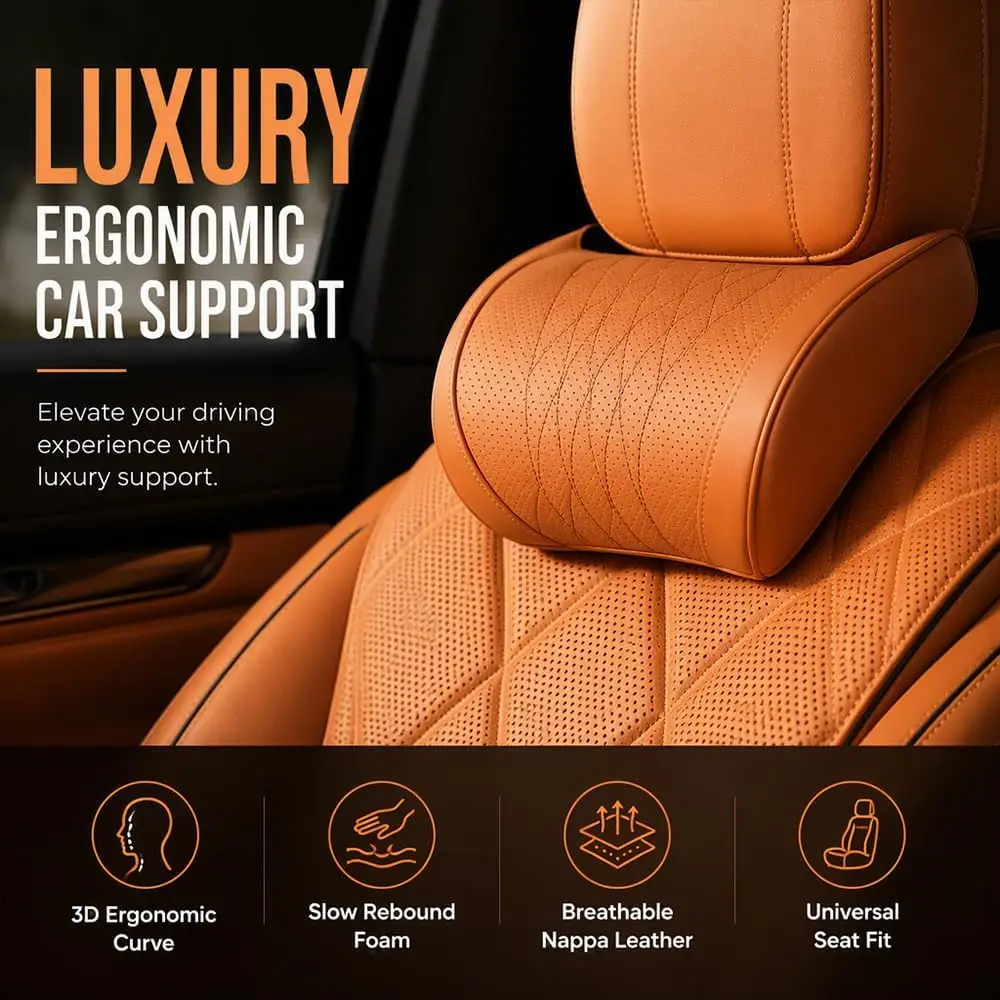 Auto-Innenausstattung Kopfstüt – Memory Foam Car Neck Pillow Lumbar Support Bewertung und Preis