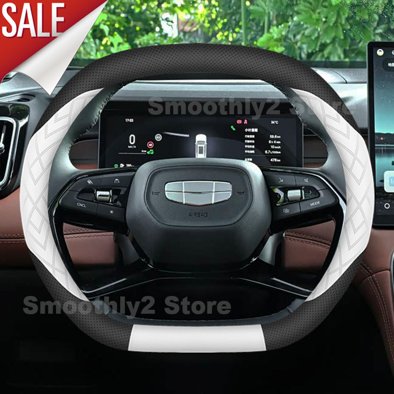 Auto-Leder-Lenkradbezug für Ge – Car Steering Wheel Cover Anti Slip Breathable Bewertung und Preis