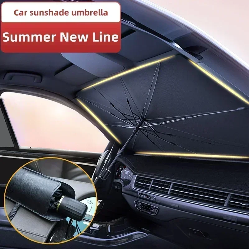 1 Stück faltbarer Sonnenschirm – Car Sunshade Windshield Umbrella Foldable Bewertung und Preis